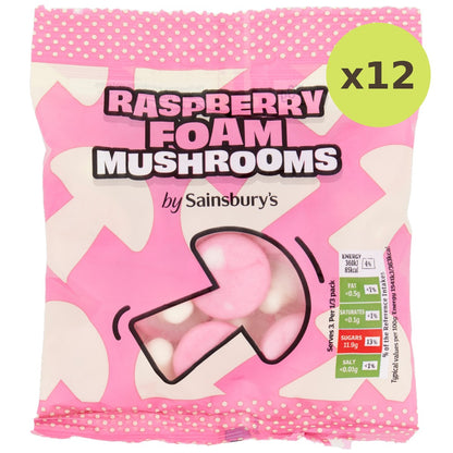 Sainsbury's Rasberry Foam Mushroom Sweets