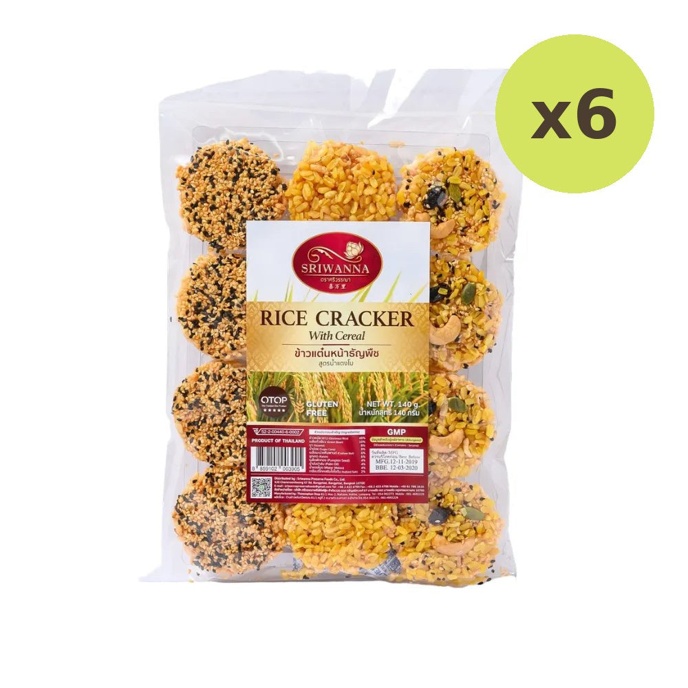 Sriwanna Rice Cracker With Cereal 140g