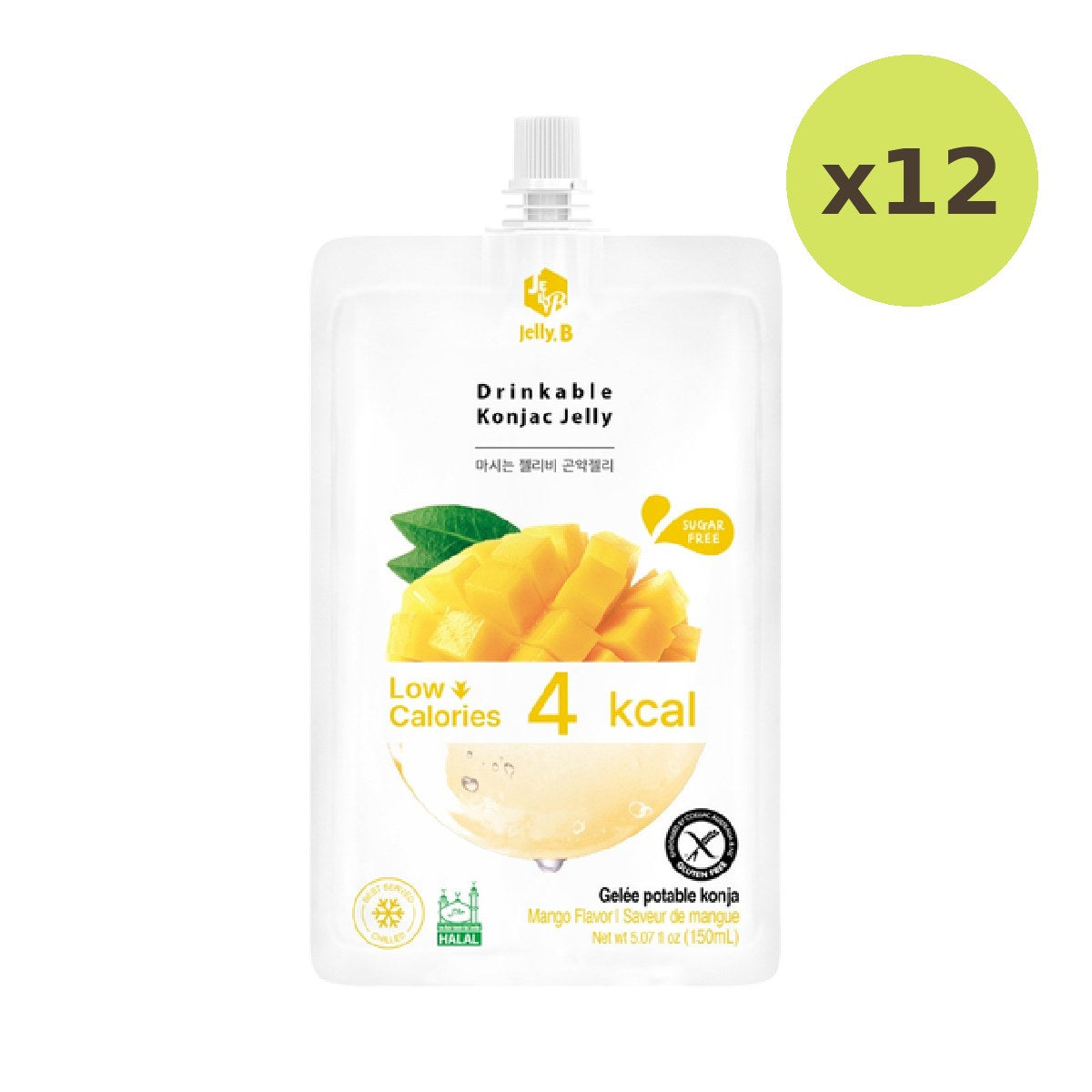 Jelly B Mango Konjac Jelly