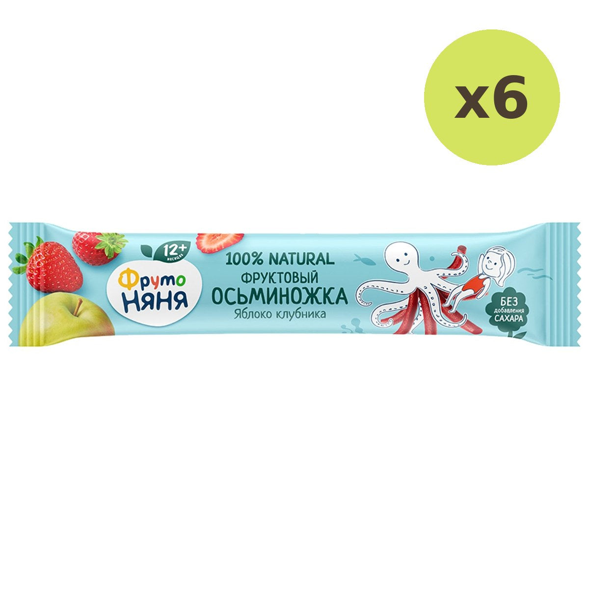Frutonanny Fruit Stick Apple & Strawberry