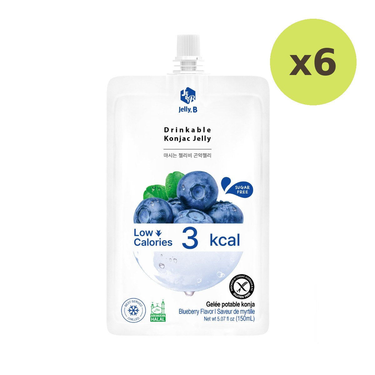 Konjac Jelly Blueberry Flavor