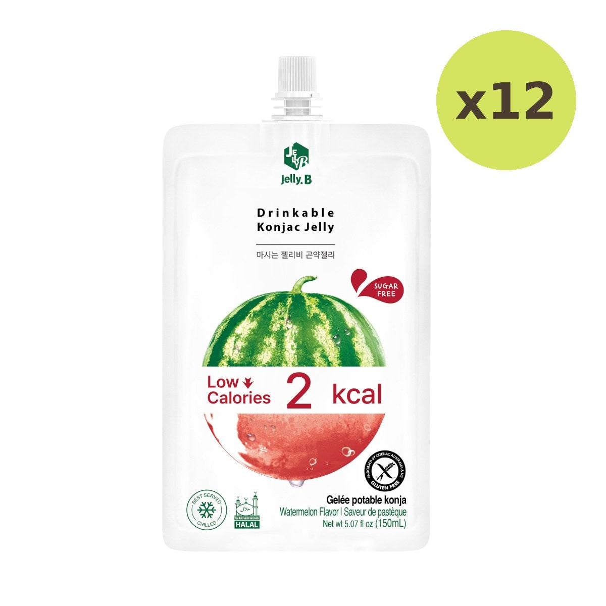 Jelly B Konjac Jelly Watermelon Flavor