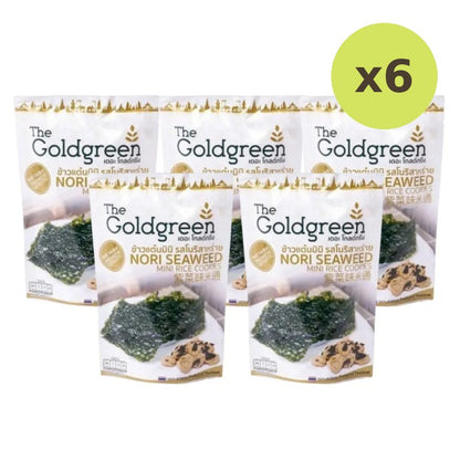 The Goldgreen Mini Rice Cookies Nori Seaweed 40g