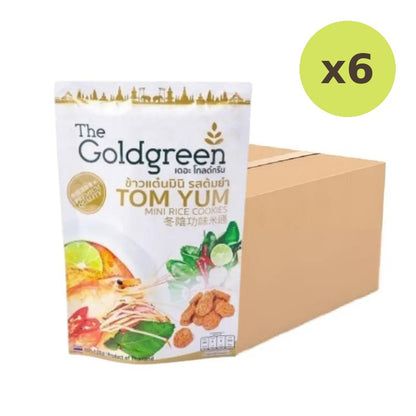 The Goldgreen TOM YUM Mini Rice Cookies 40g