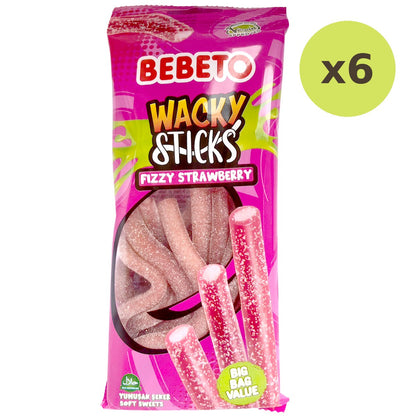 Bebeto Fizzy Strawberry Wacky Stick