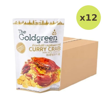 The Goldgreen Curry Crab Mini Rice Cookies 40g