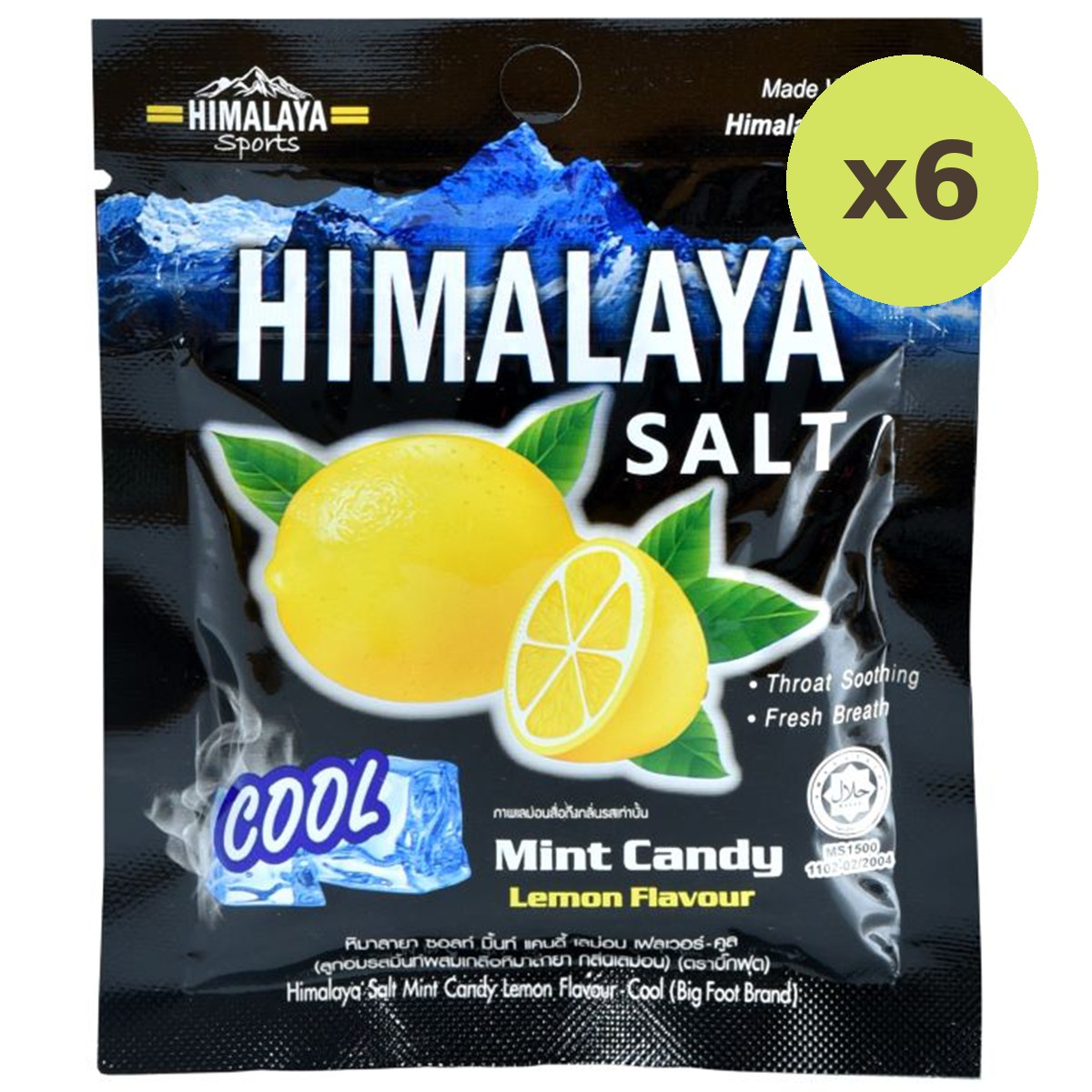 Big Foot Himalaya Salt Mint Lamon Flavour Candy