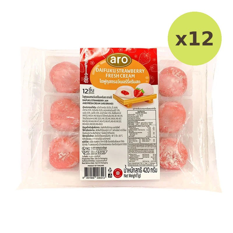 ARO Daifuku Strawberry Cream 420g