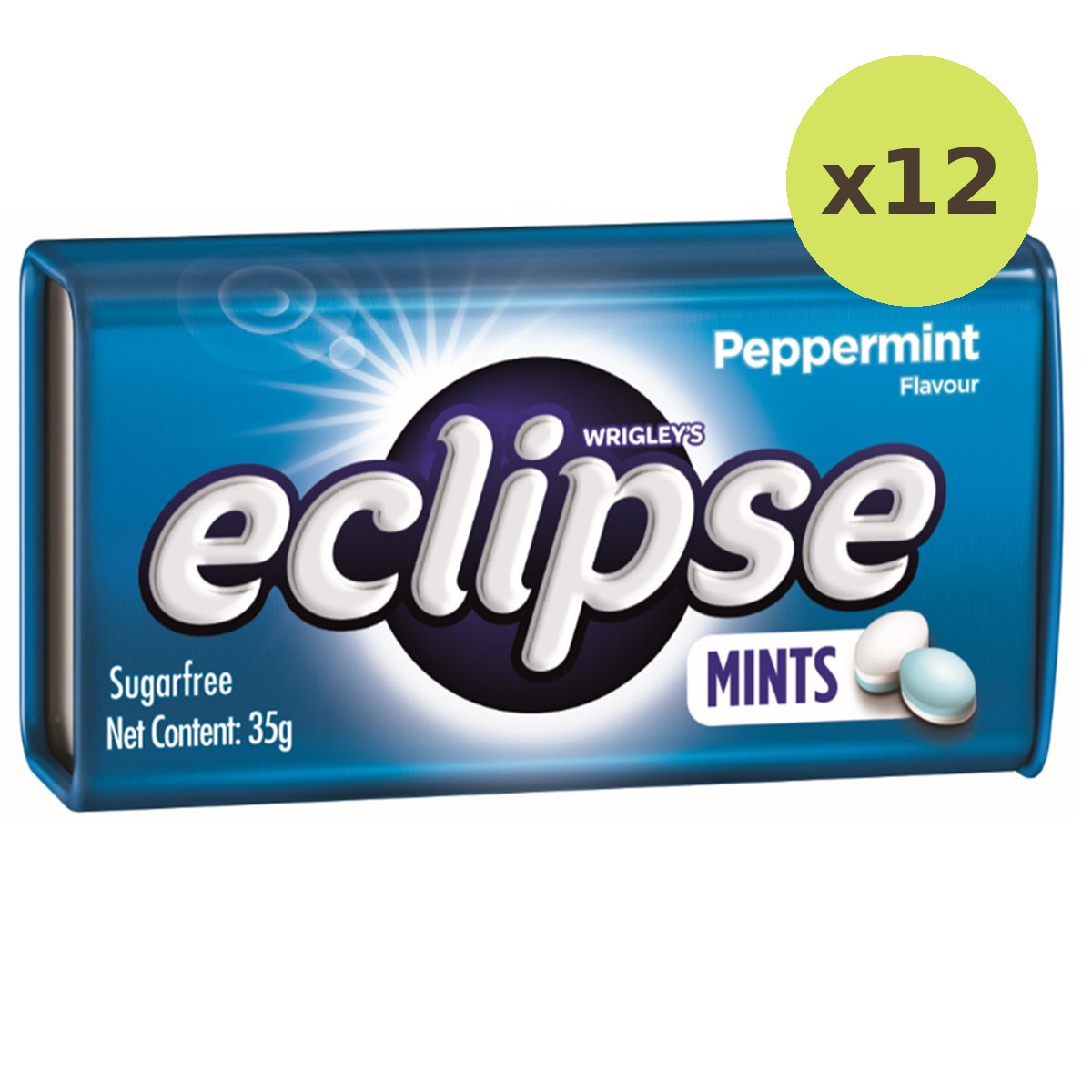 Wrigleys Eclipse Sugarfree Mints : Peppermint Flavor