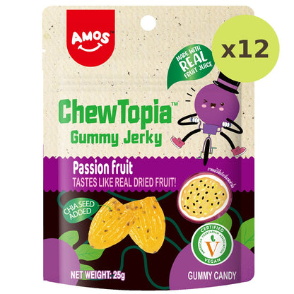 Amos 4d Chewtopia Passion Fruit Jerky