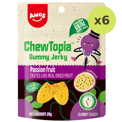 Amos 4d Chewtopia Passion Fruit Jerky