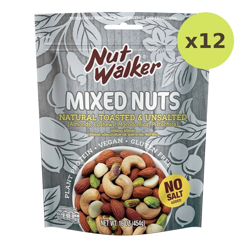 NUT Walker Mixed Natural Toasted Unsalted 454g