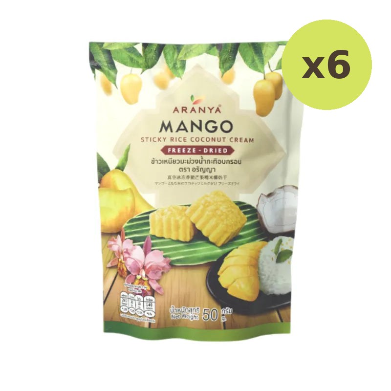Aranya Mango Sticky Rice With Crispy Coconut Milk Freezedried 50g