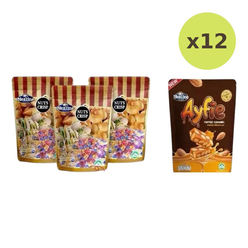 Nezline Tubtab Almond Pistachio Cashew Nut Snacks Cut Nuts