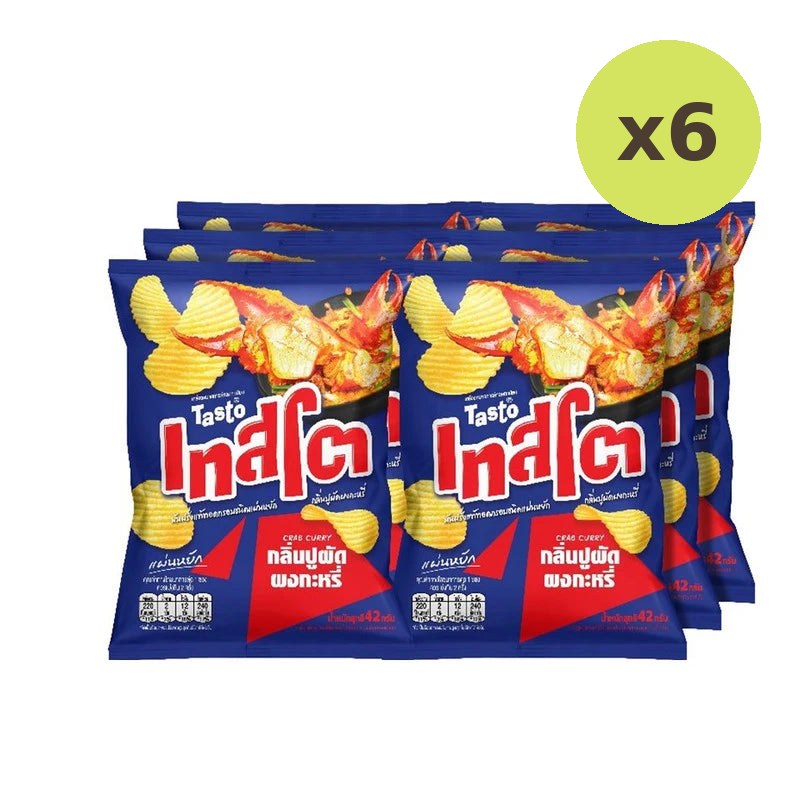 Tasto Crispy Potato Chips Crab Stir-Fried With Curry Powder 42g