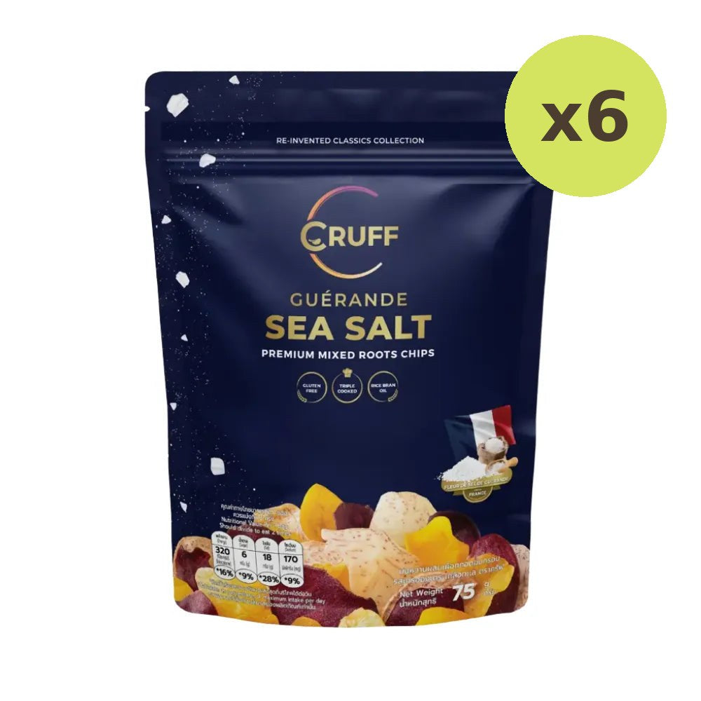 Cruff Multi-colored Fried Crispy Potatoes Greyhonde Sea Salt