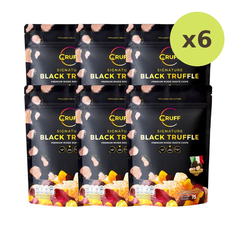 Cruff Crispy Fried Multi-colored Potato Chips Signature Black