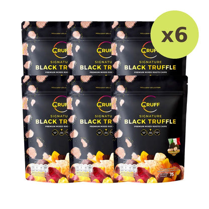 Cruff Crispy Fried Multi-colored Potato Chips Signature Black