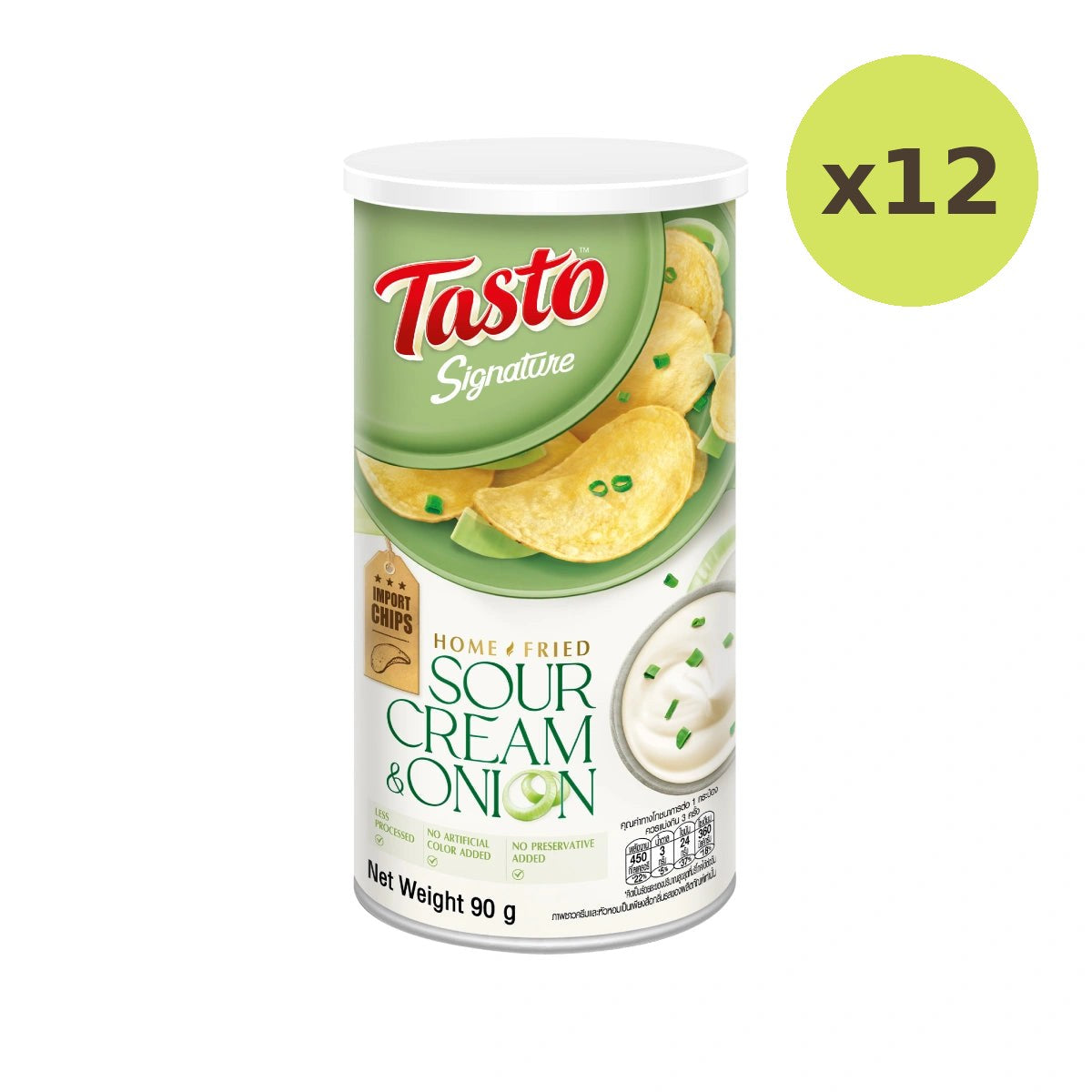 Tasto Signature Home Fried Sour Cream & Onion 90g
