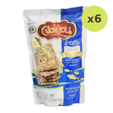 Jornguan Riceberry Rice Cracker With Fish