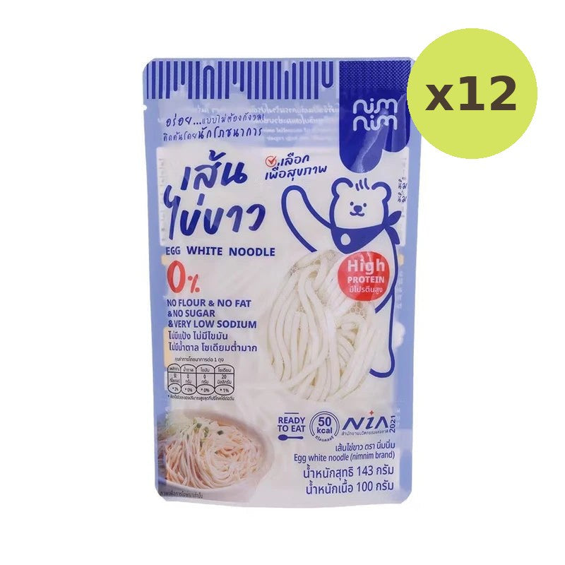 Nimnim Egg White Noodles High Protein Flour-free Fat-free