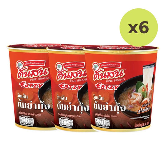 Tonson Eatsy Tom Yum Kung Flavor Instant Vermicelli Cups 34g