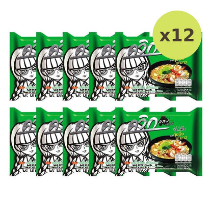 Waiwai Quick Instant Noodles Steamed Shrimp With Lime Flavor 55g