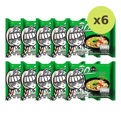 Waiwai Quick Instant Noodles Steamed Shrimp With Lime Flavor 55g