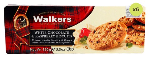 Walkers White Chocolate & Raspberry Biscuit