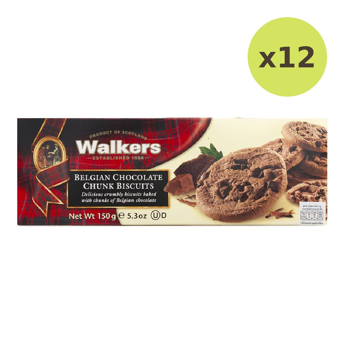 Walkers Chocolate Chunk Biscuits