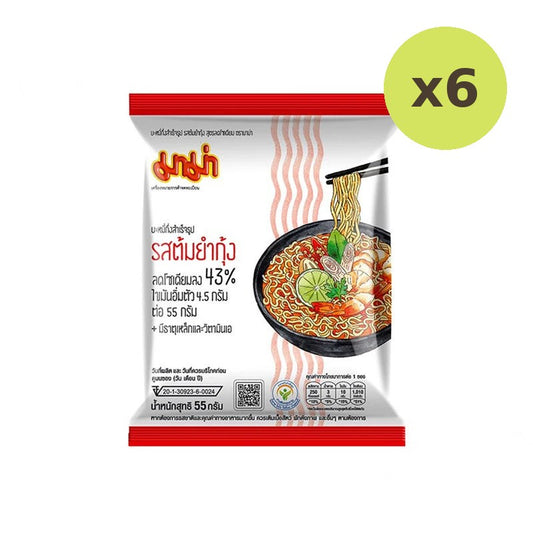 Mama Instant Noodles Tom Yum Kung Flavor Sodium Reduction Formula