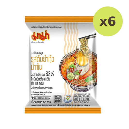 Mama Noodles Tom Yum Shrimp Soup Flavor Sodium Reduction Formula