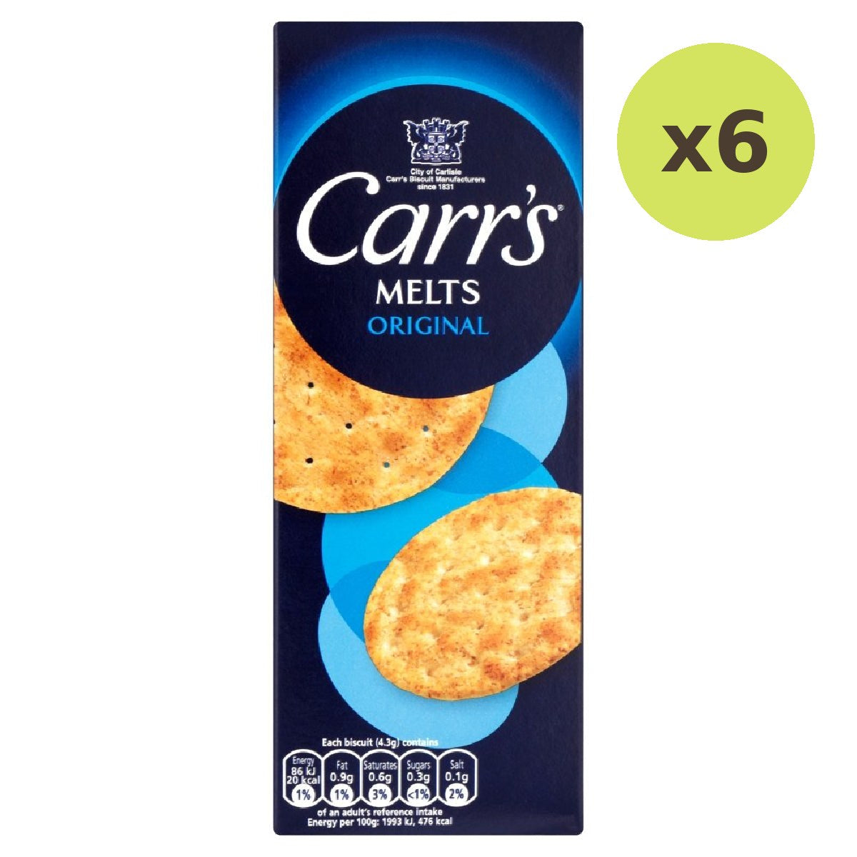 Carr's Melts Original Crackers