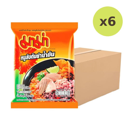 Mama Minced Pork Flavored Noodles With Thick Tom Yum Soup Packets