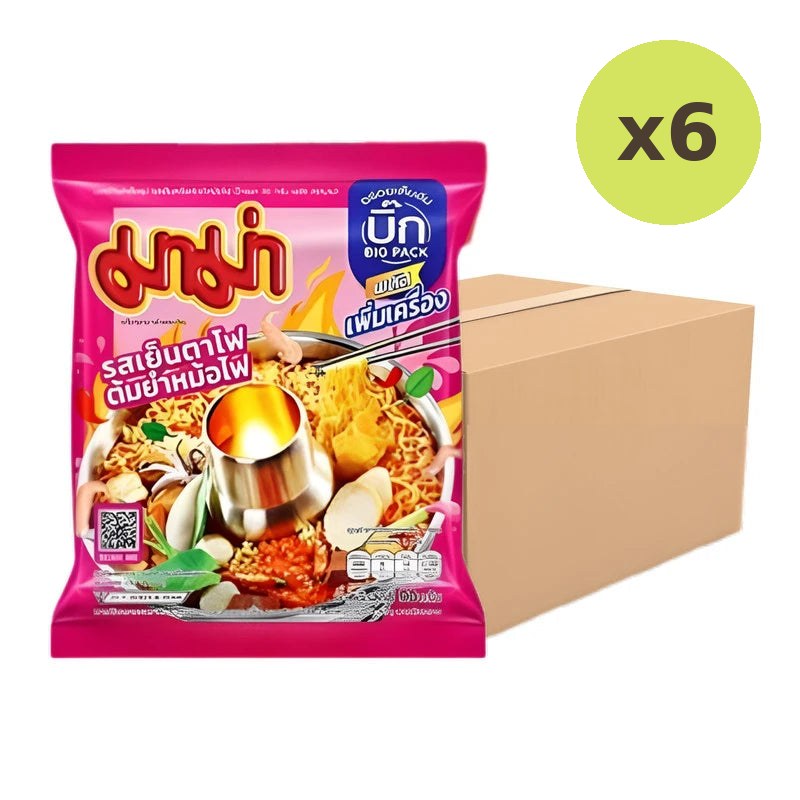 Mama Yentafo Tom Yum Hot Pot Flavor Big Pack Plus Packets 90g
