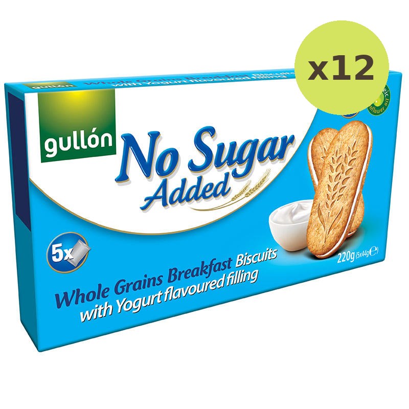 Gullon Yogurt Cream No Sugar Added Biscuits