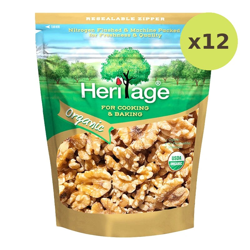 Heritage Organic Raw Walnuts 200g