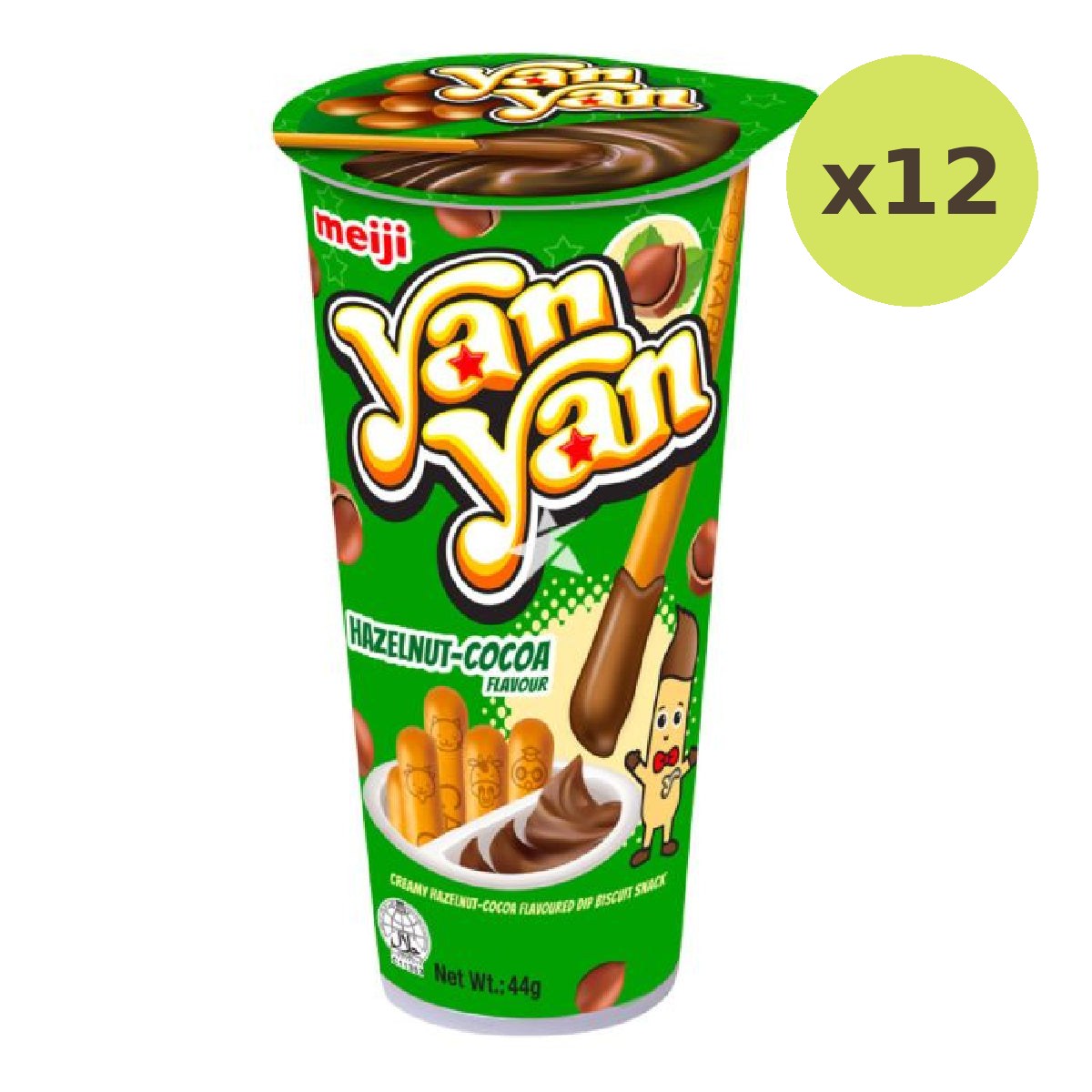 Yan Yan Hazelnut Cocoa Stick Biscuit