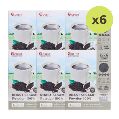 Godent Golden 100% Ground Roasted Black Sesame Box 112g