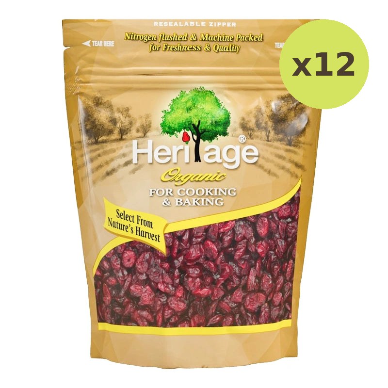 Heritage Organic Dried Cranberries 250g