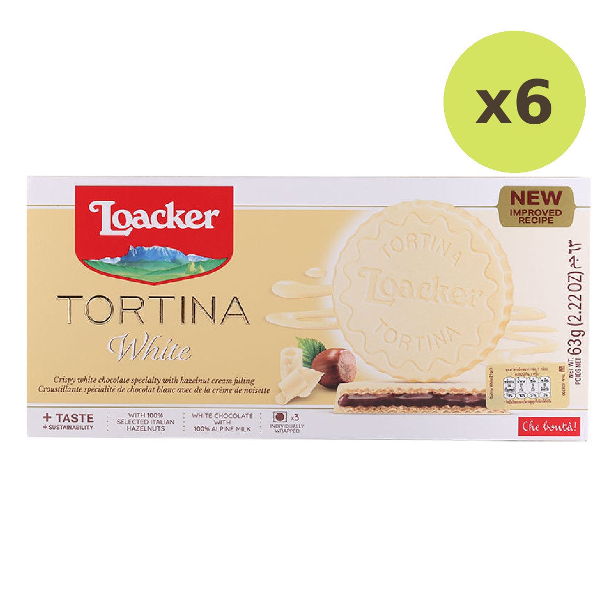 Loacker Tortina White