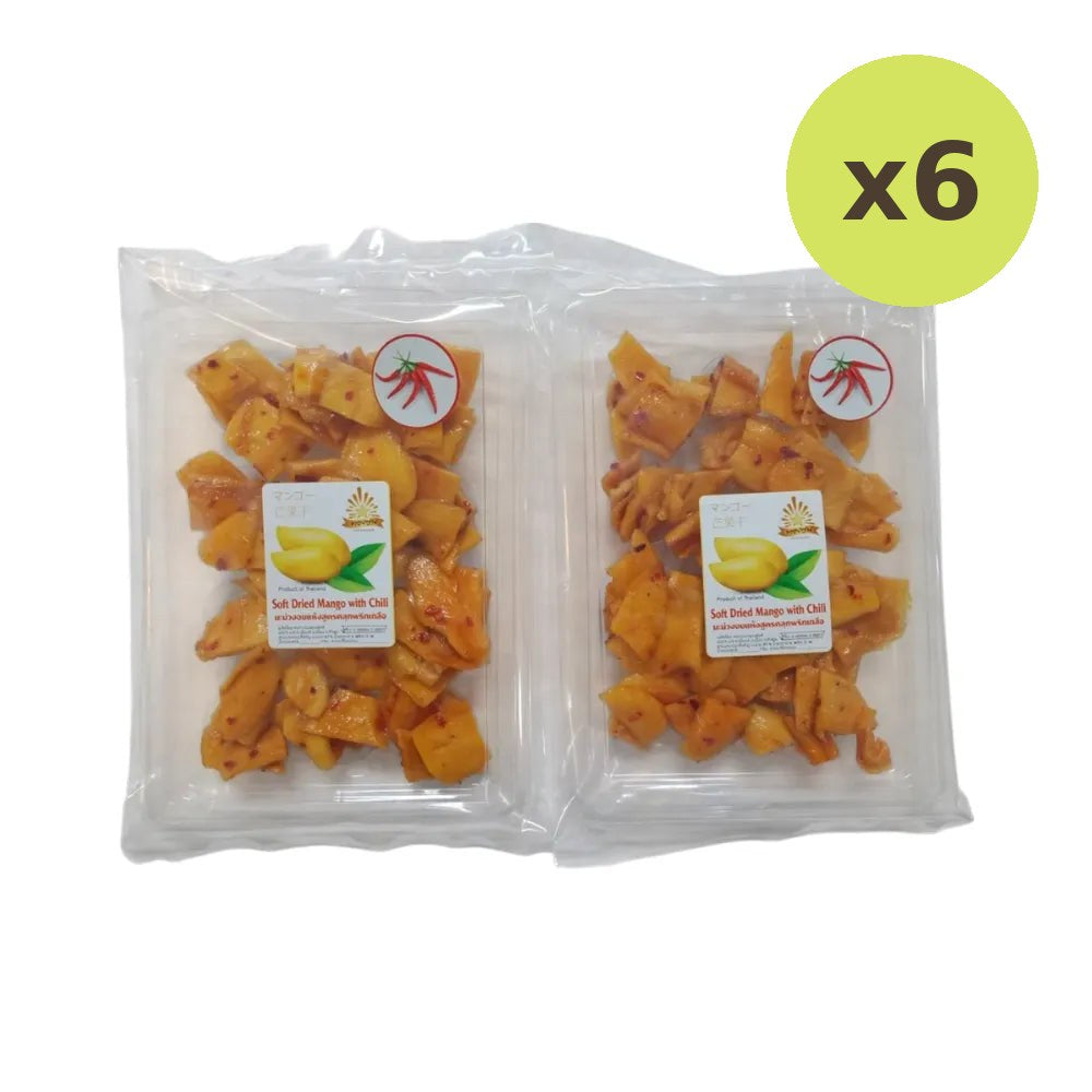Thong Poon Dried Mango Mixed With Chili And Salt 200 Double Packs