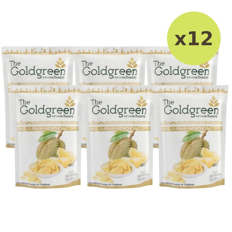 The Goldgreen Crispy Fried Monthong Durian Bake Chips 50g