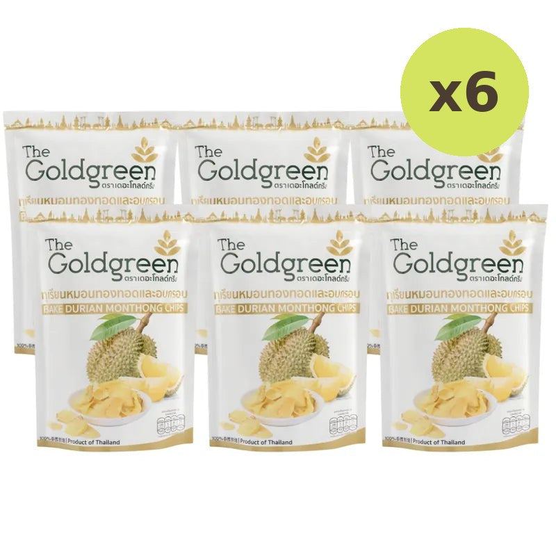 The Goldgreen Crispy Fried Monthong Durian Bake Chips 50g
