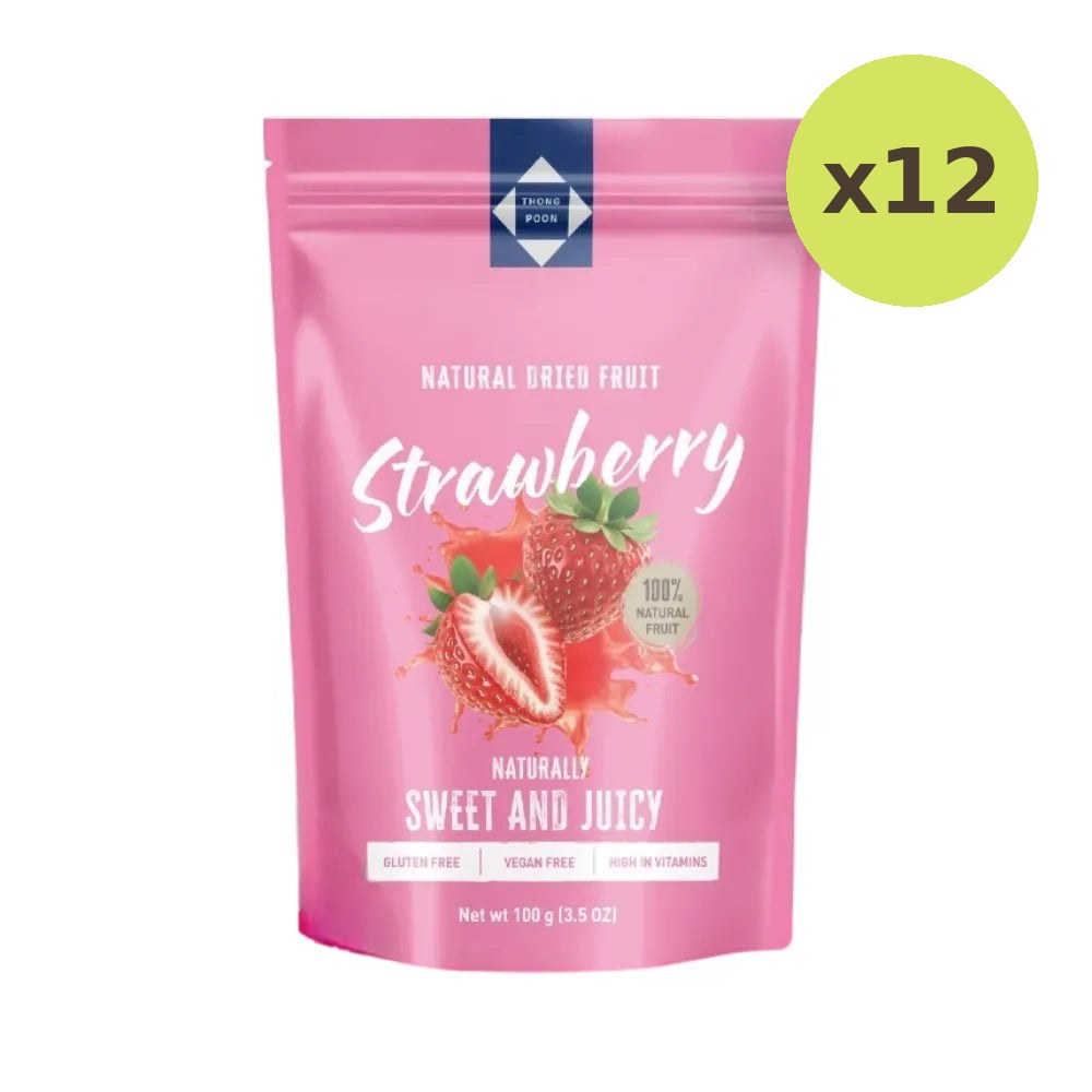 Thong Poon Dried Strawberries 100g