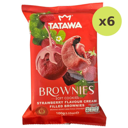 Tatawa Strawberry Flavour Cream Filled Brownies