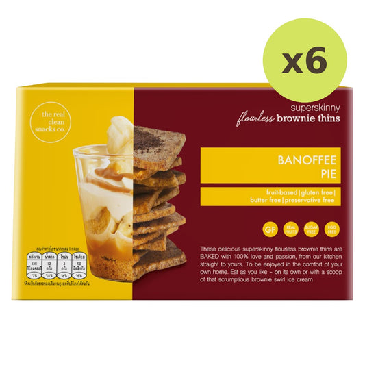 The Real Clean Snacks Co Brownie Thins Banoffee Pie