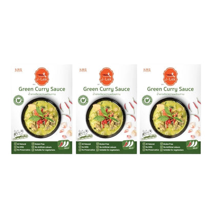 J-LEK Jae Lek Ready-to-eat Green Curry Paste Pack Of 3 Packets