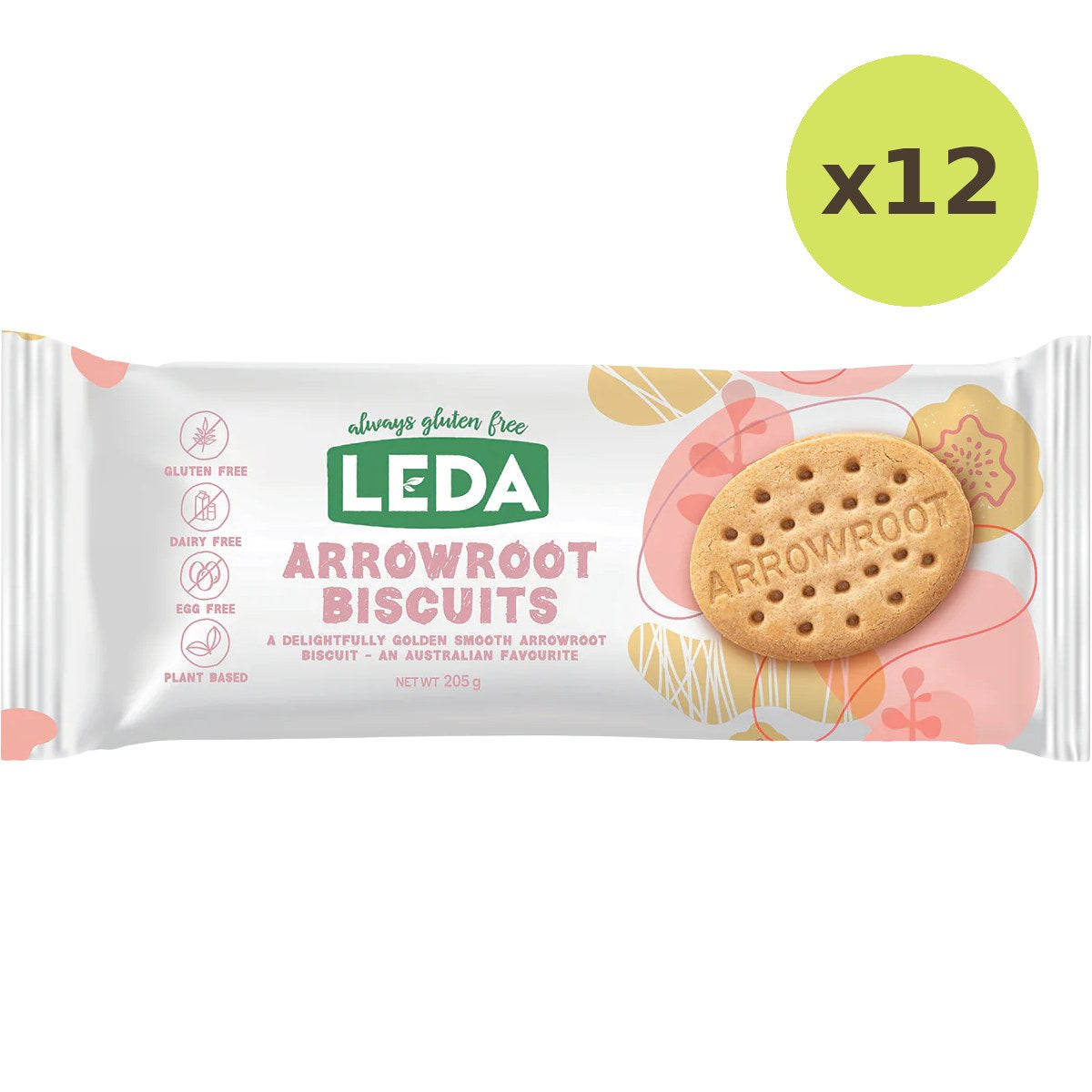 Leda Arrowroot Biscuits Gluten Free