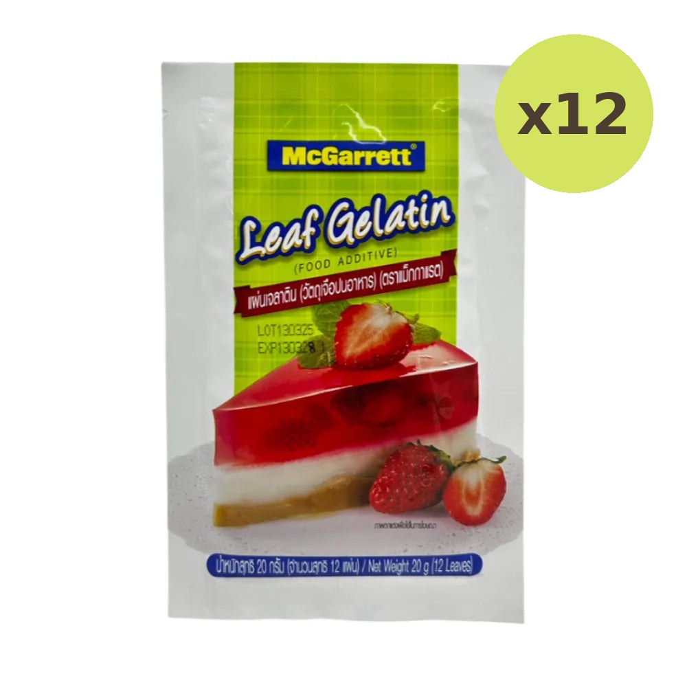 Mcgarrett Gelatin Sheets Bloom 210-230 20g